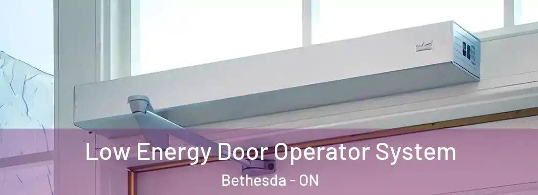  Low Energy Door Operator System Bethesda - ON
