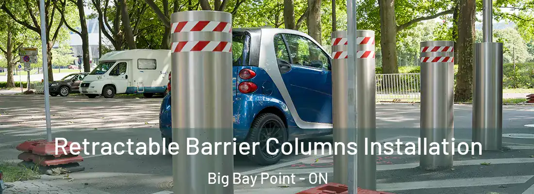  Retractable Barrier Columns Installation Big Bay Point - ON