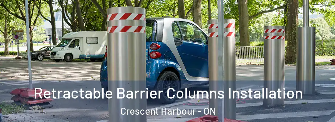  Retractable Barrier Columns Installation Crescent Harbour - ON